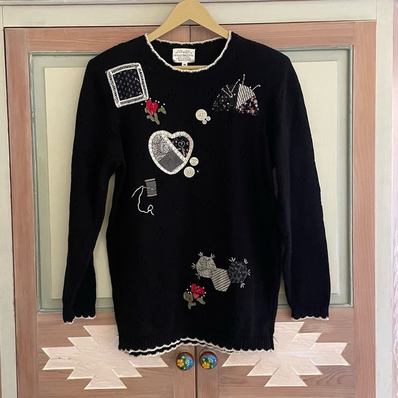 Susan Bristol | 1992 hand embroidery seamstress sweater. NWT. Size medium - Picture 8 of 8